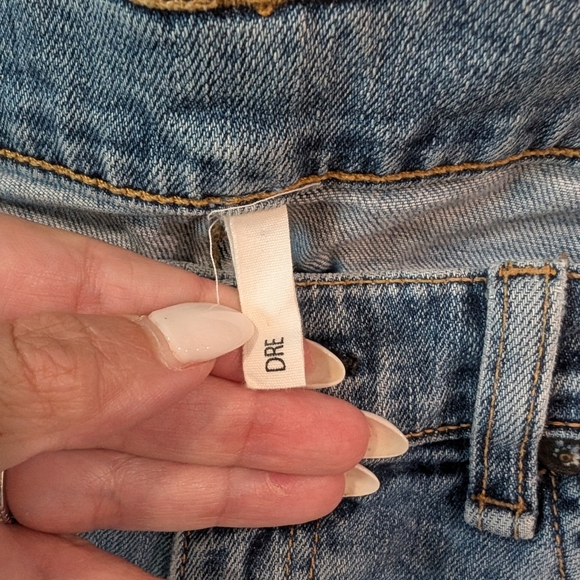 Rag N Bone Women's Distressed Dre Blue Jeans - Picture 3 of 9